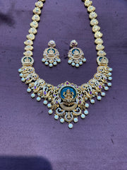 NECKLACE Long necklace 776 - NE776 NAKSHI AD STONE EMERALD