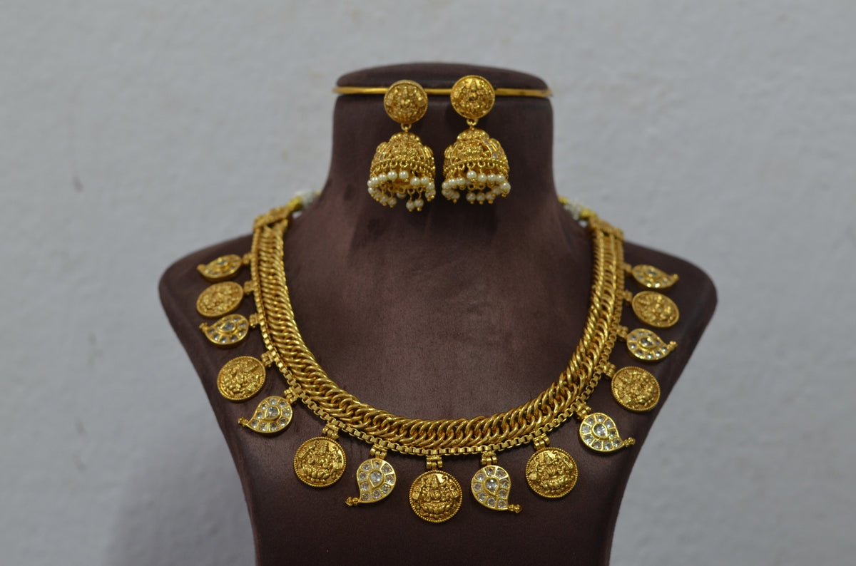 NECKLACE Jalebinecklace 3 NAKSHI ANTQIUE GOLDEN