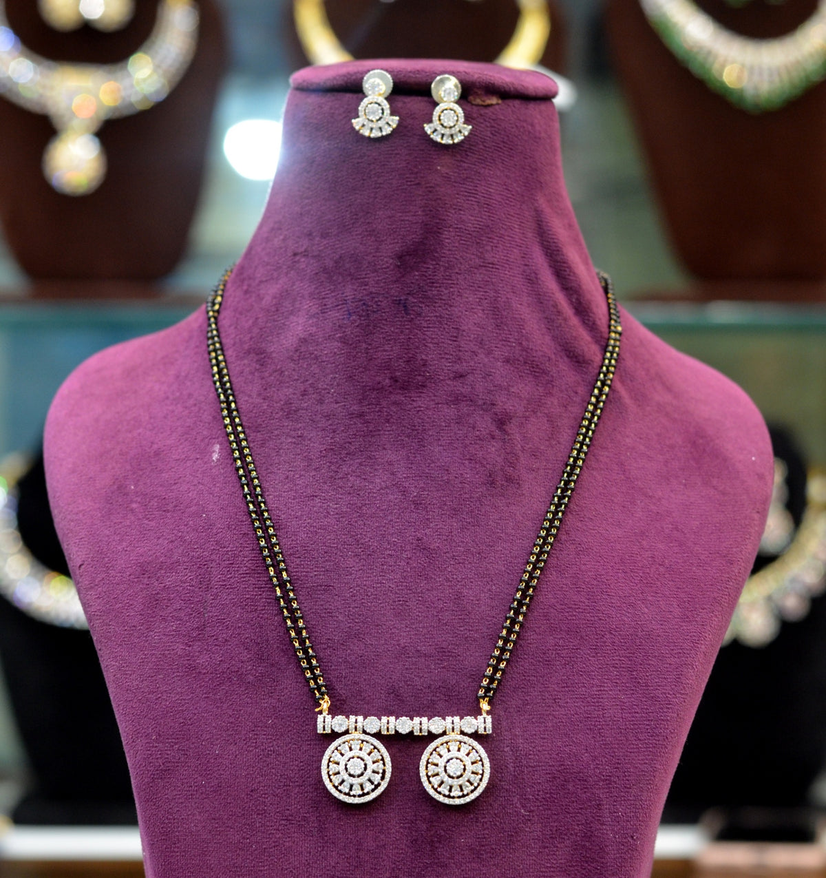 MANGALSUTRA Mangalsutra 032 DUAL PLATING DIAMOND LOOK