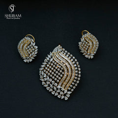 PENDANT SET CHAINS pendant set 008 DIAMOND WHITE