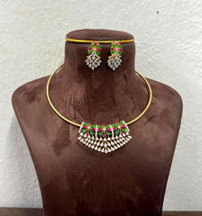 CHAINS AND HASLI MULTI CZ HASLI 472 - NA472 DIAMOND DUAL POLISH DIAMOND LOOK