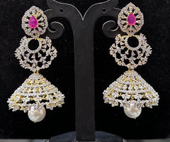 Earring ER015 DIAMOND  RUBY