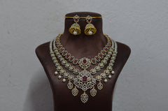 NECKLACE NECKLACE 404 DIAMOND  RUBY Layers