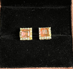 Earring er044 DIAMOND  Orange