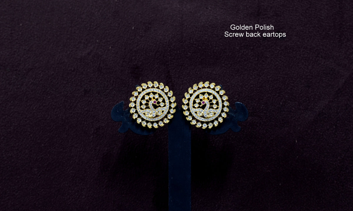Earring Eartops 079 DIAMOND GOLDEN