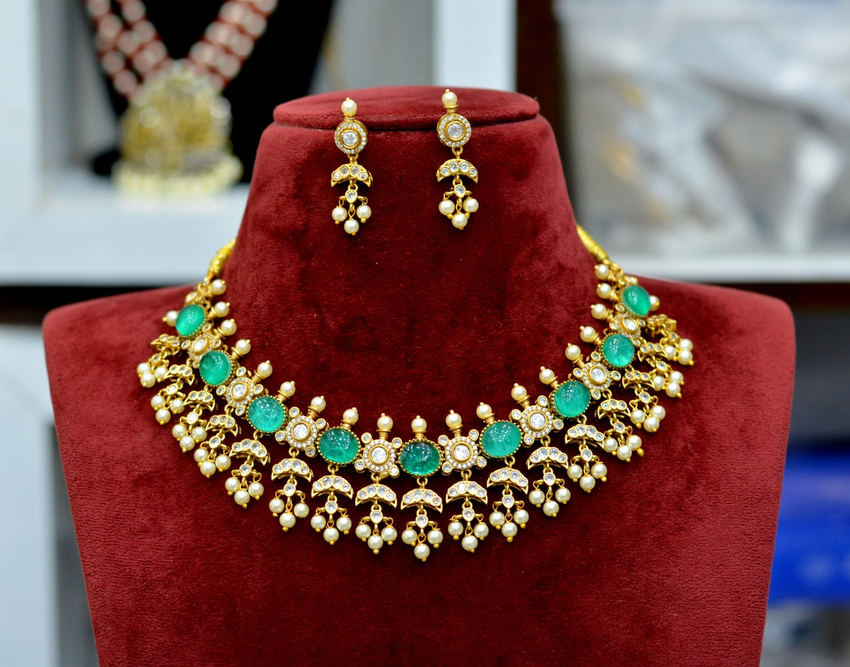 NECKLACE Necklace 850 MOZONITE MINT GREEN