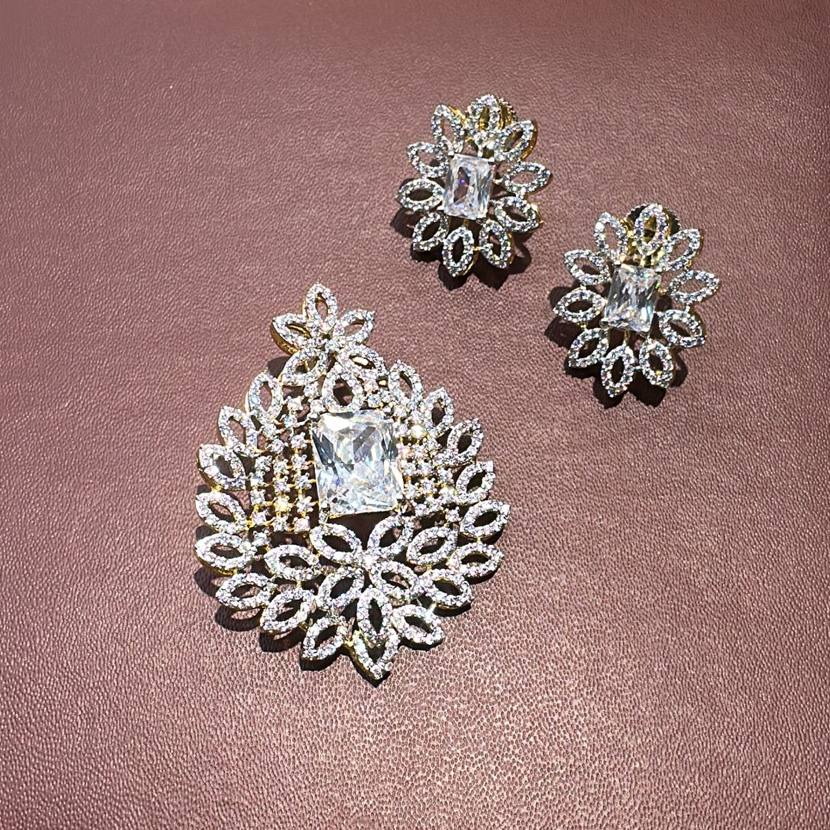 PENDANT SET CHAINS pendant set 200 DIAMOND WHITE