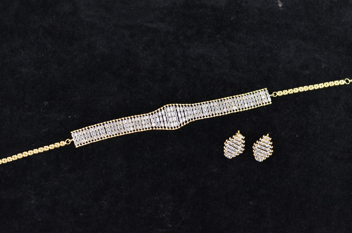 NECKLACE Necklace 209 DIAMOND DUAL PLATING DIAMOND LOOK