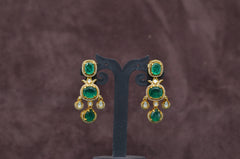 Earring Earrings 122 MOZONITE EMERALD
