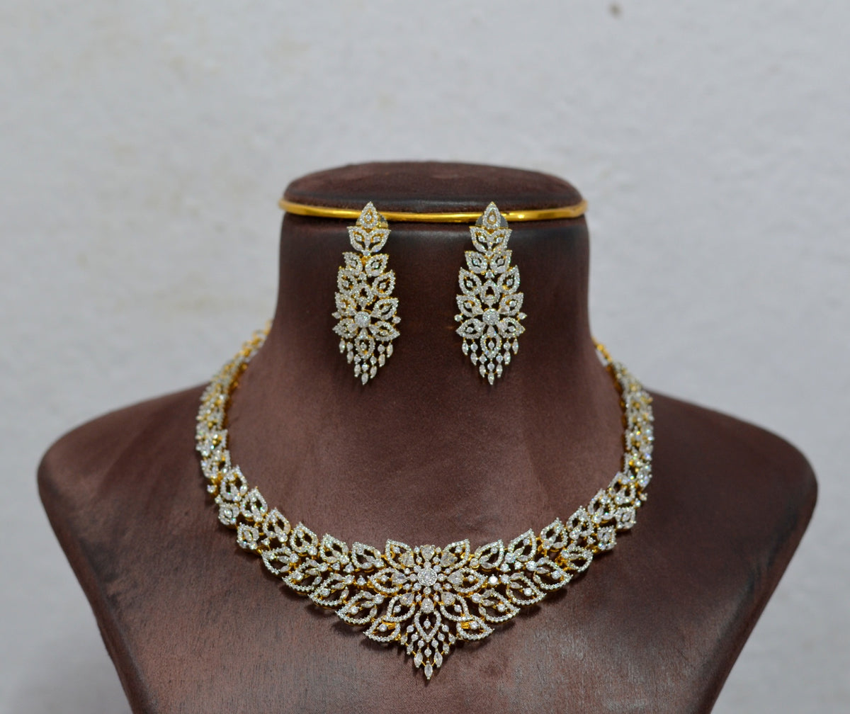 NECKLACE Necklace 970 DIAMOND DUAL PLATING DIAMOND LOOK