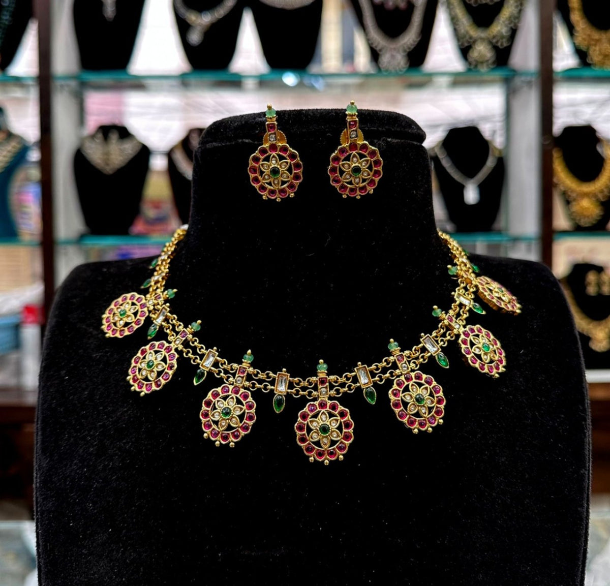 NECKLACE Bottumala kempu 1 short KEMPu MULTI COLOR