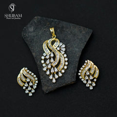 PENDANT SET CHAINS pendant set 003 DIAMOND WHITE