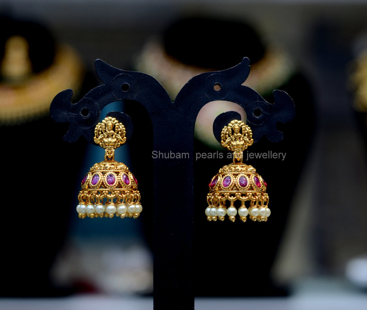 Earring Earrings 105 NAKSHI ANTQIUE GOLDEN