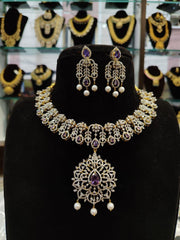 NECKLACE necklace 172 DIAMOND EMETHYST PURPLE