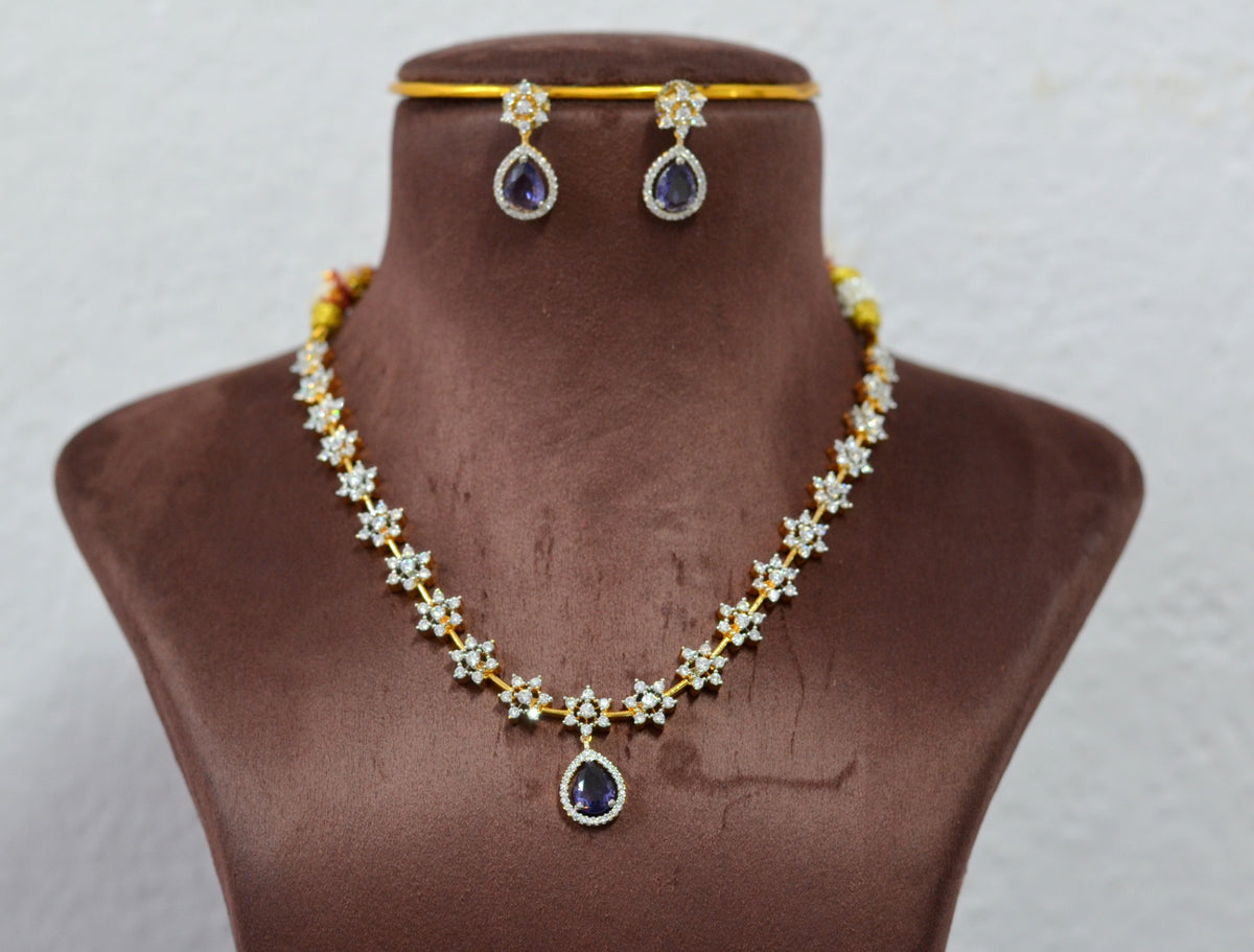 NECKLACE Necklace 908 DIAMOND EMETHYST PURPLE