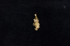 PENDANT SET / LOCKETS HANUMAN PS088 DIAMOND  WHITE