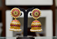 JADAU jhumka 111 JADAU MULTI COLOR