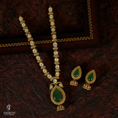 NECKLACE necklace 080 MOZONITE EMERALD