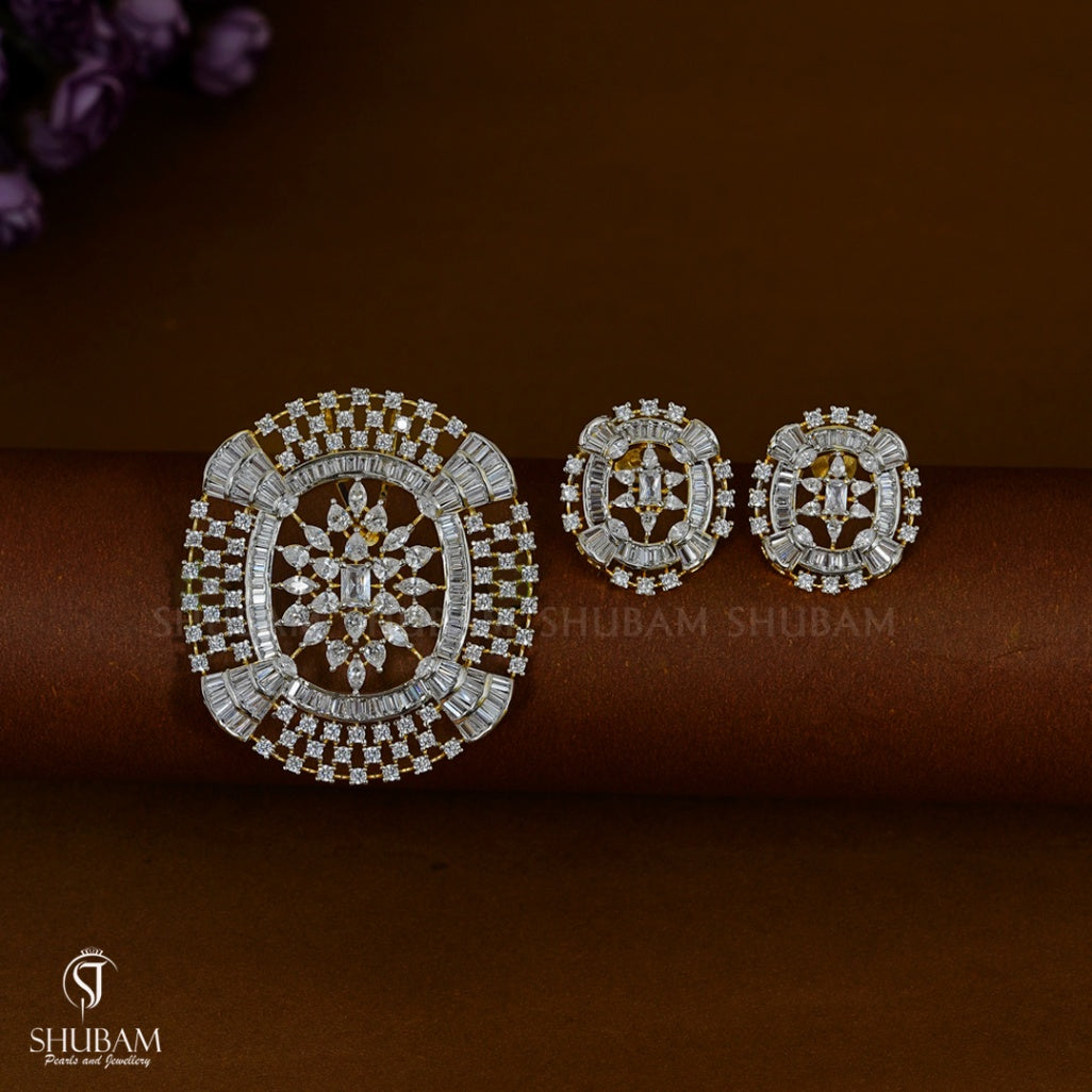 PENDANT SET CHAINS pendant set 206 DIAMOND WHITE