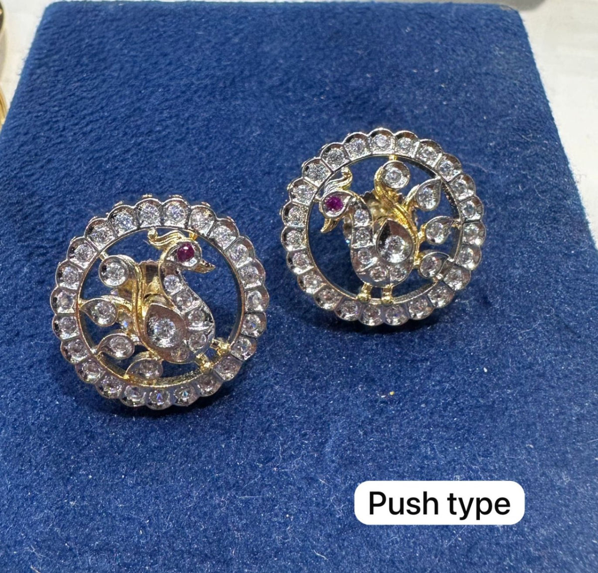 Earring Eartops 079 DIAMOND WHITE