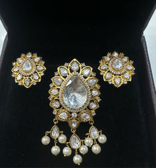 PENDANT SET / LOCKETS Pendant set 253 MOZONITE WHITE