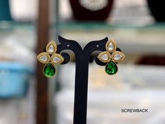 Earring Earrings 264 MOZONITE EMERALD