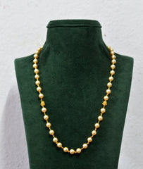 BEADS MALA AND CHAINS BDM004 CREAM 20-24 INCHES