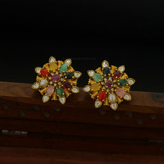 STUDS EARTOPS EARTOPS 028 Navratna BIG SIZE