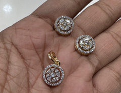 PENDANT SET CHAINS pendant set 024 DIAMOND WHITE