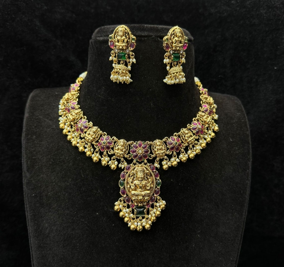 NECKLACE nekclace 044 NAKSHI ANTQIUE MULTI COLOR