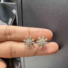 Earring Eartops 154 DIAMOND DUAL PLATING DIAMOND LOOK