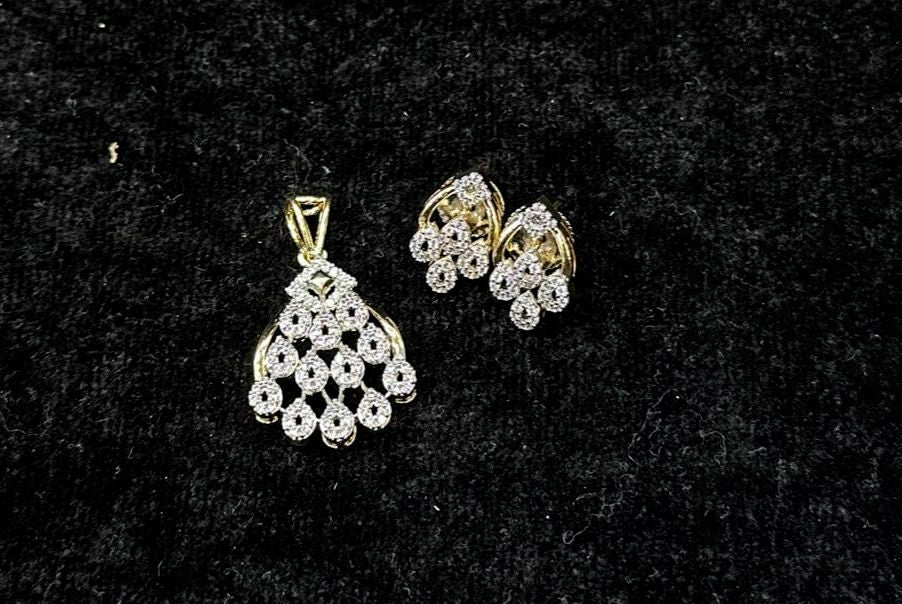 PENDANT SET CHAINS pendant set 020 DIAMOND WHITE