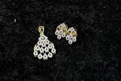 PENDANT SET CHAINS pendant set 020 DIAMOND WHITE