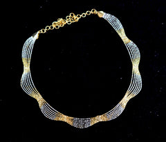 DORI AND CHAINS hasli 005 Dual tone - HAI005 handmade BIG SIZE