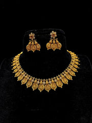 NECKLACE TRENDING SHORT KASUL 445 MATTE NAKSHI MULTI COLOR