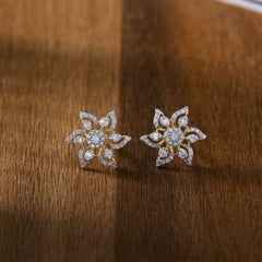 Earring Eartops 245 DIAMOND DUAL PLATING DIAMOND LOOK
