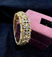 BRACELET/BANGLE Single kada 044 GOLDEN 2'8