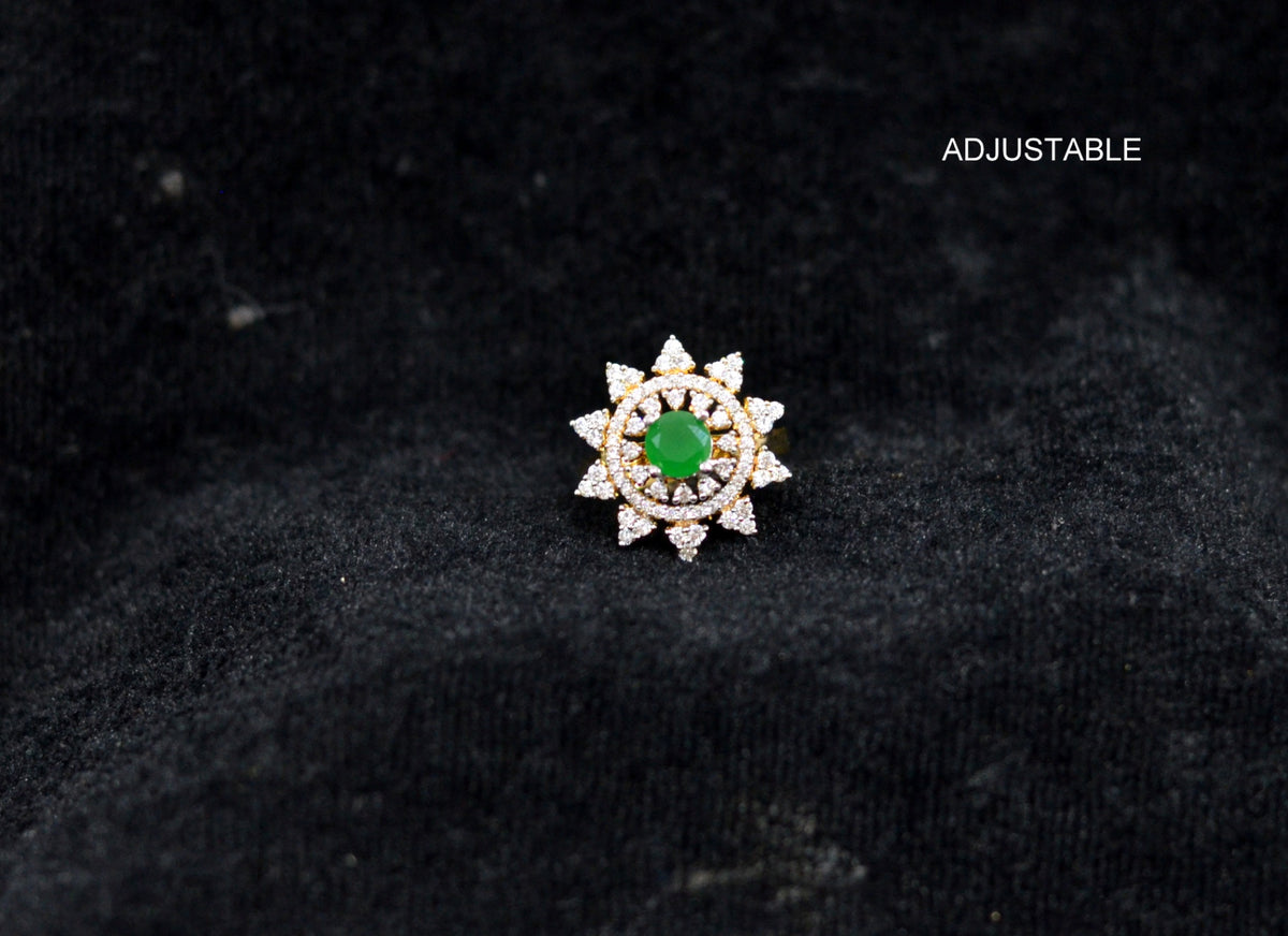 FINGERRING Finger ring 031 DIAMOND EMERALD