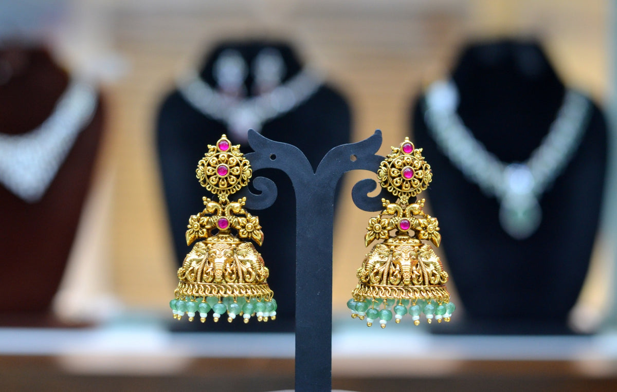 Earring Earrings 292 NAKSHI JADAU MIX MULTI COLOR