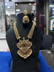NECKLACE Necklace 953 NAKSHI AD STONE ANTIQUE LOOK- EMERALD