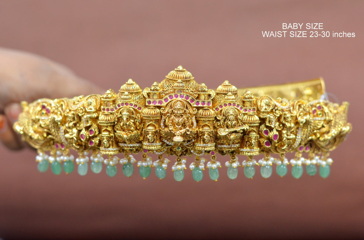 VADDANAM Baby vaddanam 026 NAKSHI ANTQIUE MULTI COLOR