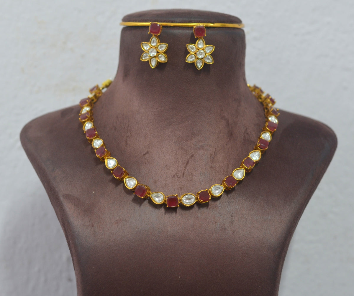 NECKLACE Necklace 219 MOZONITE - MO0 RUBY
