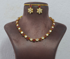 NECKLACE Necklace 219 MOZONITE - MO0 RUBY