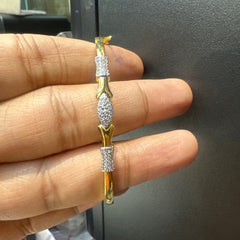 BRACELET/BANGLE bracelet 057 DUAL PLATING DIAMOND LOOK Openable