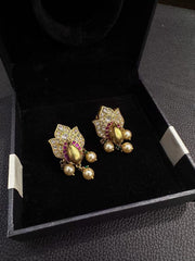 Earring ER162 JADAU WHITE