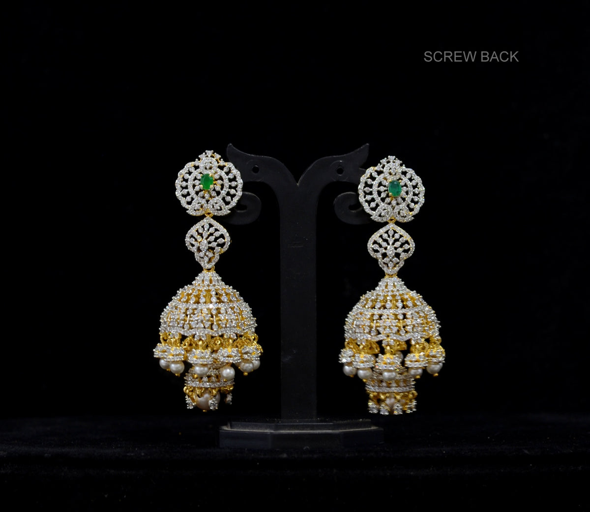 Earring Earrings 297 DIAMOND EMERALD