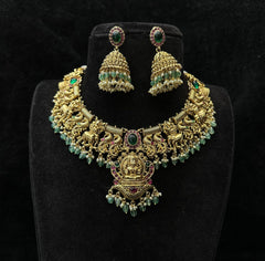 NECKLACE Necklace 043 NAKSHI ANTQIUE EMERALD