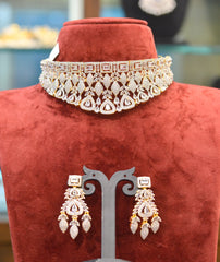 CHOKER CH061 DIAMOND  WHITE