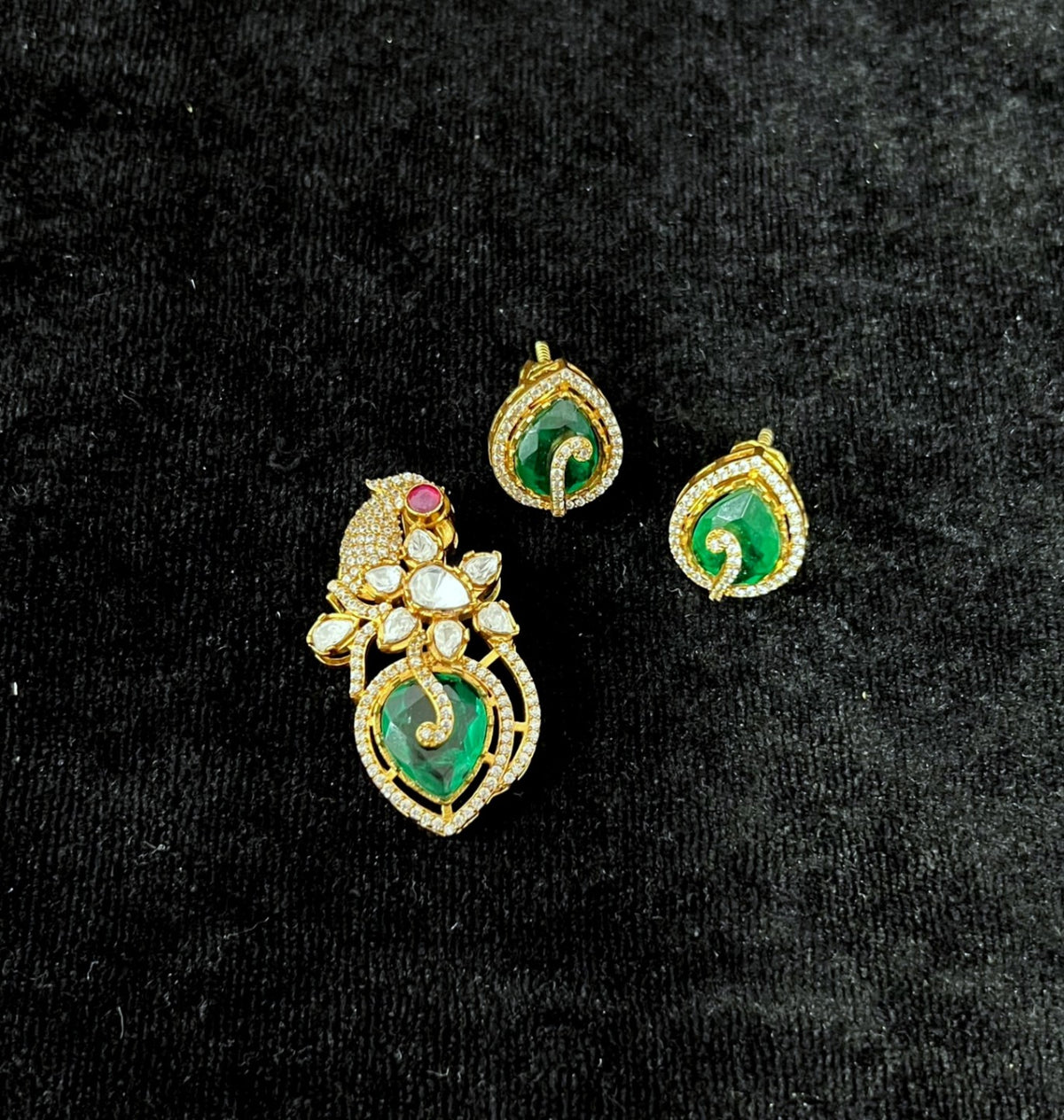 PENDANT SET / LOCKETS pendant set 244 MOZONITE MULTI COLOR