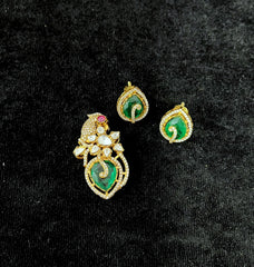 PENDANT SET / LOCKETS pendant set 244 MOZONITE MULTI COLOR